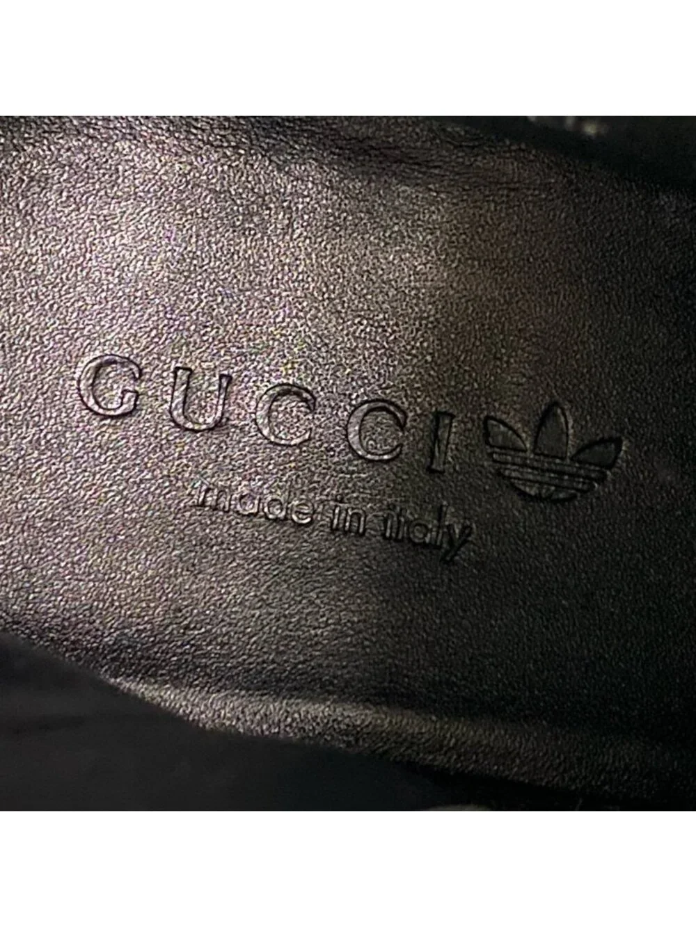 Gucci @d9 Adidas Bowling Shoes Leather Boots Trefoil Logo Black 6.5